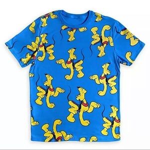 NWT Pluto T-Shirt  Blue Mickey Mouse Friend Dog